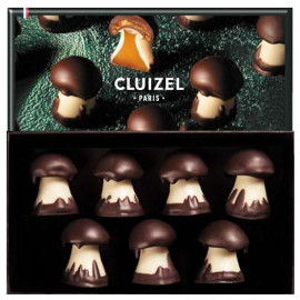 CLUIZEL 7 Champignons Caramel, Nougatine & Chocolate Mushrooms