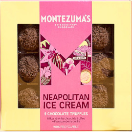 Montezuma’s Neapolitan Ice Cream 9 Chocolate Truffles 140g