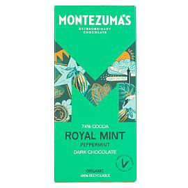 Montezuma’s Royal Mint 74% Cocoa Dark Chocolate with Peppermint Bar 90g