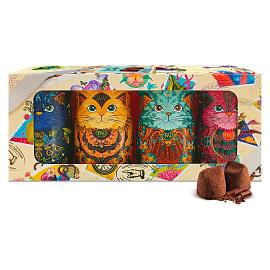 Monty Bojangles Chocolate Truffles Mini Collectable Cat Tin Gift Set