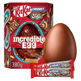 Nestlé KitKat CHUNKY Funky Incredible Egg Chocolate Easter Egg 380g