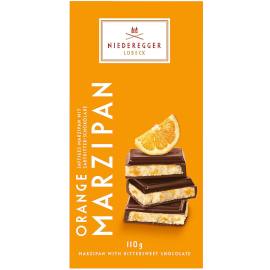 Niederegger Orange Marzipan Covered in Dark Chocolate Bar 110g