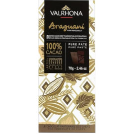 VALRHONA Araguani 100% Cacao Dark Chocolate Bar 70g