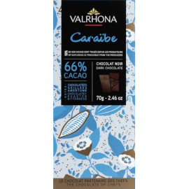 Valrhona Caraibe 66% Cacao Dark Chocolate Bar 70g
