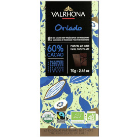 VALRHONA Oriado 60% Cacao Dark Chocolate Bar 70g
