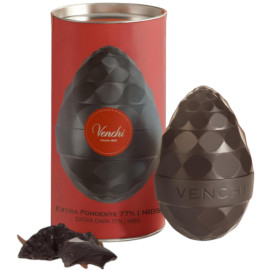 Venchi Extra Dark 77% Cocoa with Nibs Easter Egg 150g