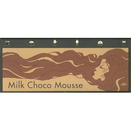zotter hand-scooped Milk Choco Mousse 60% Milk Chocolate Bar 70g