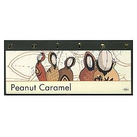 zotter hand-scooped Peanut Caramel 70% Dark Chocolate Bar 70g