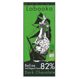 zotter Labooko Belize Soil Shipped Cocoa 82% Dark Chocolate Bar 70g