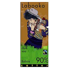 zotter Labooko dark vegan Bolivia 90% Dark Chocolate Bar 65g
