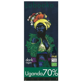 zotter Labooko dark vegan Uganda 70% Dark Chocolate Bar 70g