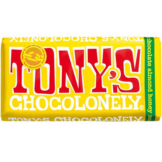 TONY’S CHOCOLONELY milk chocolate almond honey nougat Chocolate Bar 180g