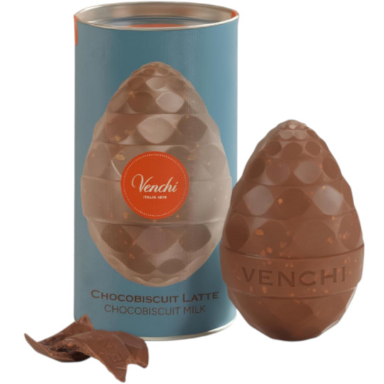 Venchi Chocobiscuit Milk Chocolate Easter Egg 150g