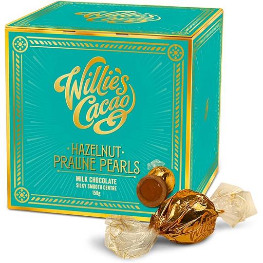 Willie’s Cacao Hazelnut Praline Pearls Milk Chocolate 150g