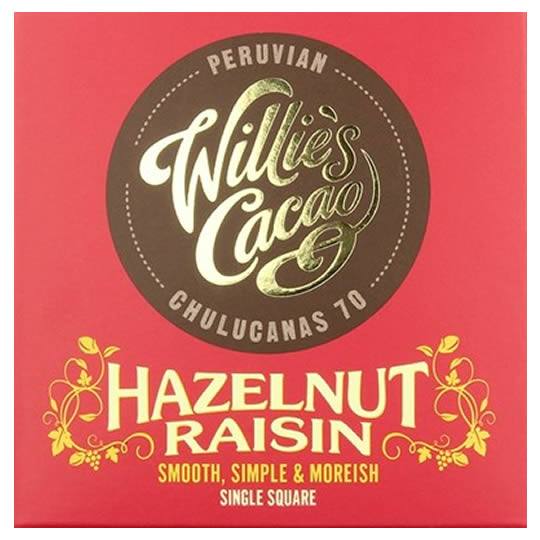 Willie’s Cacao Hazelnut Raisin Dark Chocolate Bar