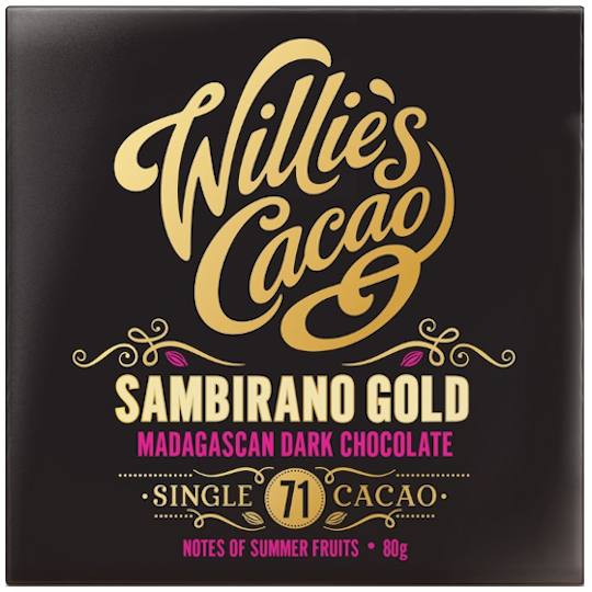 Buy Willie’s Cacao Sambirano Gold Madagascan Dark Chocolate Bar 50g from choctrade Willie’s Cacao Sambirano Gold Madagascan Dark Chocolate Bar 50g