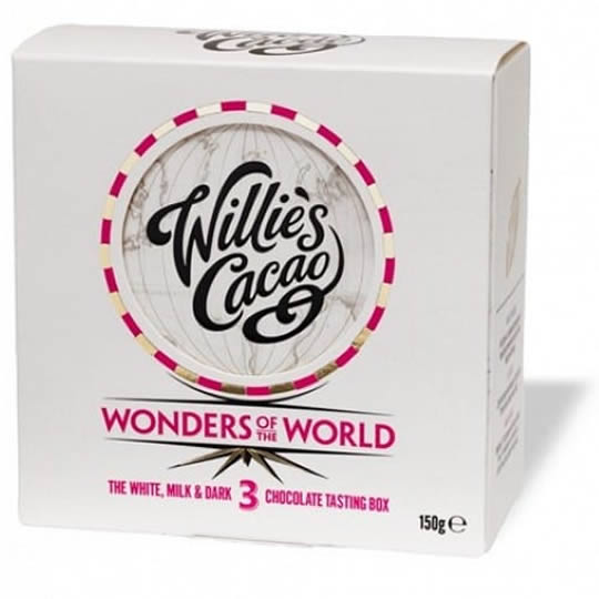 Willie’s Cacao Wonders of the World The White, Milk & Dark Chocolate Tasting Box