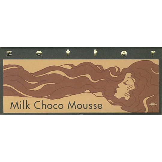 zotter hand-scooped Milk Choco Mousse 60% Milk Chocolate Bar 70g